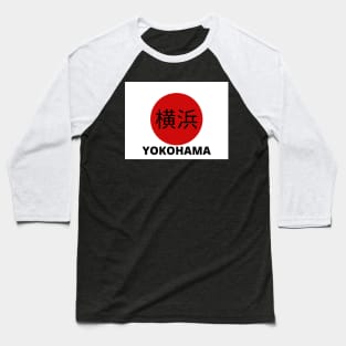 Yokohama in Kanji Baseball T-Shirt